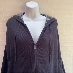 Vince Charcoal Zip-Up Hoodie
